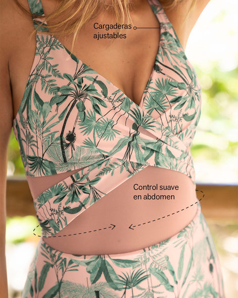 Traje de baño control suave de abdomen y tecnología BIO-PET#color_276-estampado-tropical