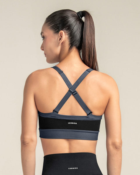 Top deportivo de soporte fuerte de busto y máximo ajuste#color_795-gris-oscuro