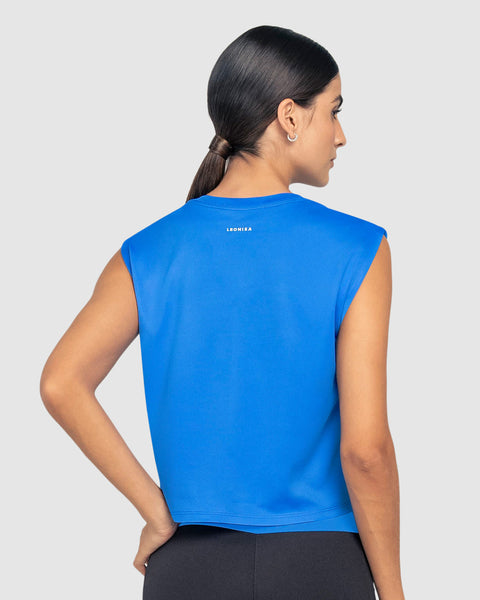 Camiseta deportiva silueta boxy#color_502-azul