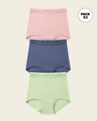 Paquete x 3 calzones clásicos de ajuste y cubrimiento total#color_s14-rosa-claro-azul-verde-claro