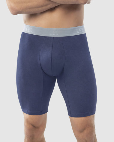 Paquete x2 bóxers largos ajustado con algodón#color_s30-azul-oscuro-negro