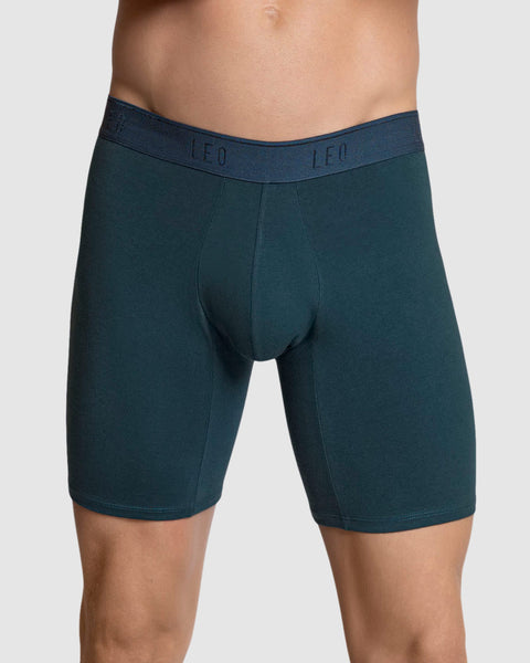Paquete x2 bóxers largos ajustado con algodón#color_s73-estampado-verde-azul