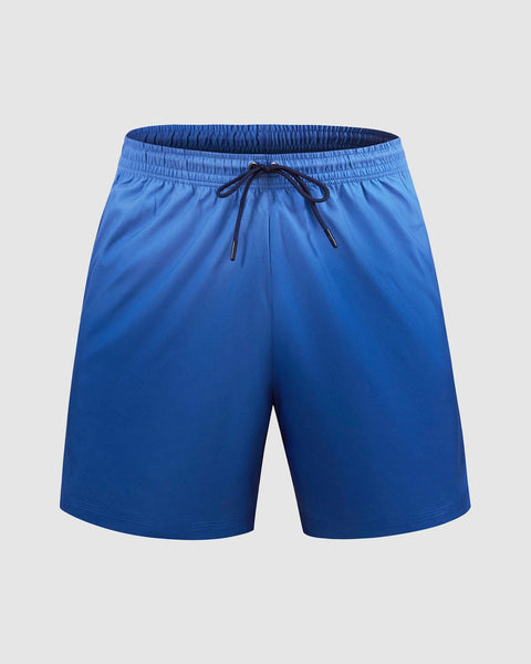 Bermuda playera masculina con práctico bolsillo al lado derecho#color_187-estampado-degrade-azul