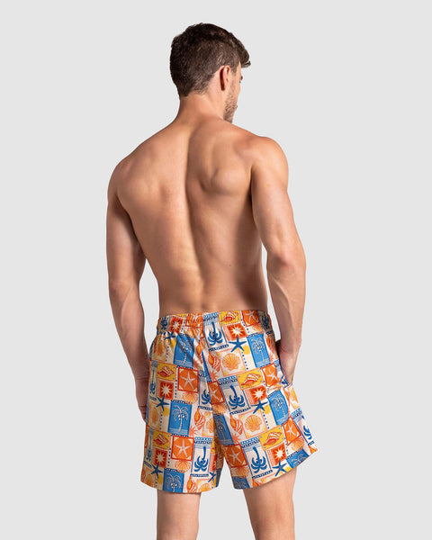 Bermuda playera masculina con práctico bolsillo al lado derecho#color_191-estampado-estampas