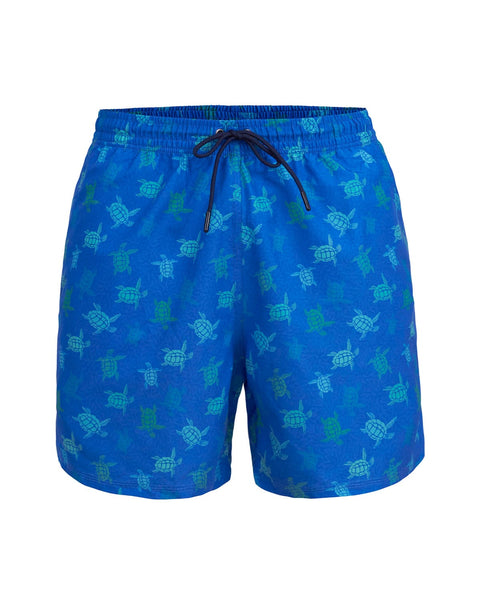 Bermuda playera masculina con práctico bolsillo al lado derecho#color_b01-estampado-tortugas