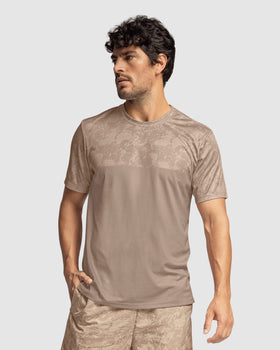Camiseta deportiva masculina con tecnología de secado rápido#color_014-beige-con-estampado