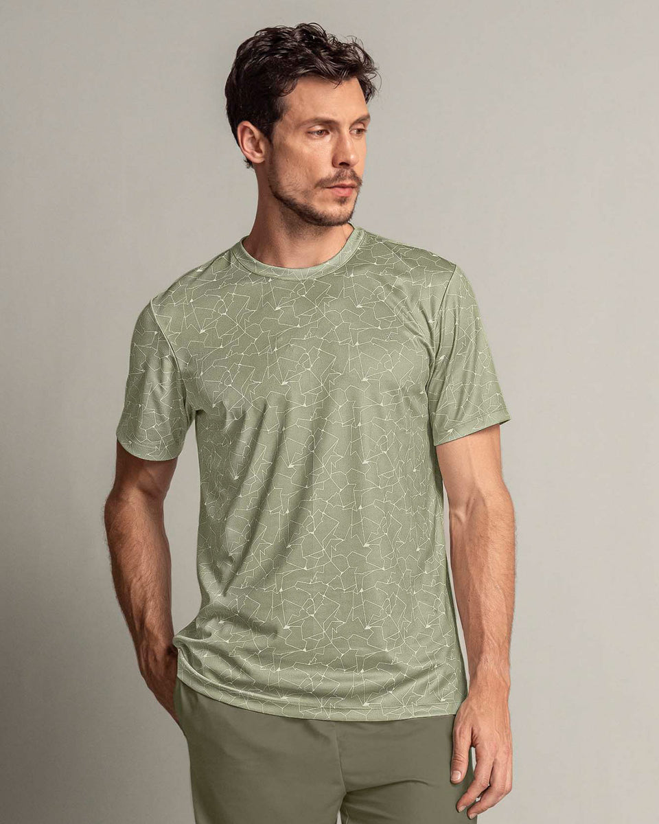 Camiseta deportiva masculina con tecnología de secado rápido