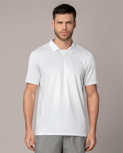 Camiseta deportiva transpirable con cuello tipo polo#color_000-blanco