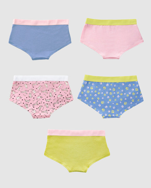 Paquete x 5 calzones tipo hipster para niña#color_s04-verde-rosado-azul-est-huellas-est-perros
