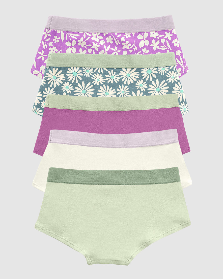 Clazones Ropa Paquete x 5 calzones tipo hipster para niña | Leonisa Perú