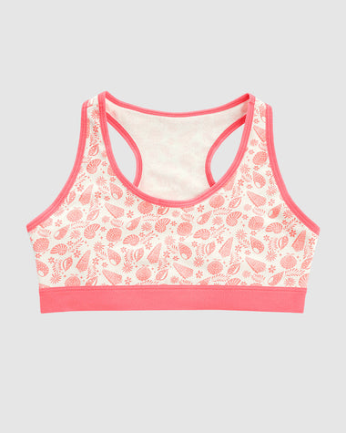 Top con espalda deportiva elaborado en algodón para niña#color_c04-marfil-estampado