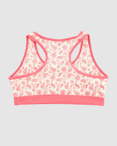 Top con espalda deportiva elaborado en algodón para niña#color_c04-marfil-estampado