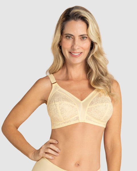 Brasier con copas completas en encaje de buen cubrimiento#color_111-vainilla