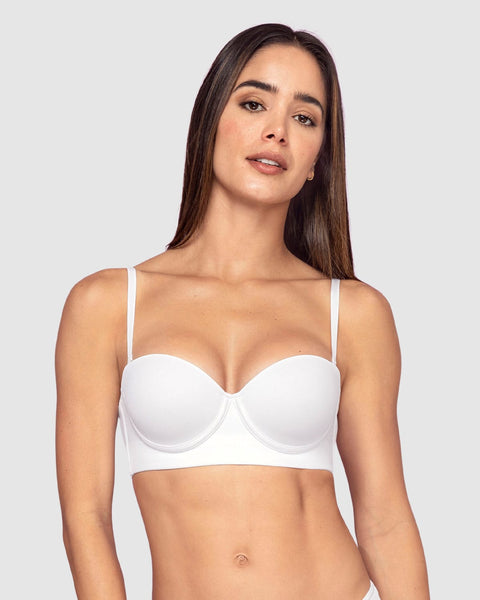 Brasier strapless de realce suave#color_000-blanco