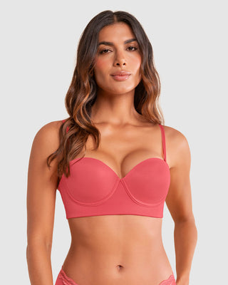 Brasier strapless de realce suave#color_322-salmon