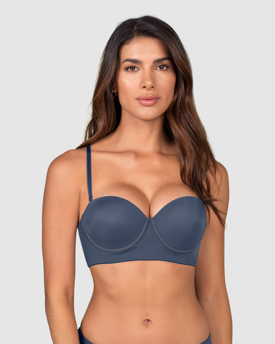 Brasier strapless de realce suave