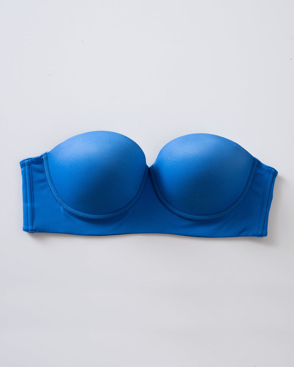 Brasier strapless de realce suave