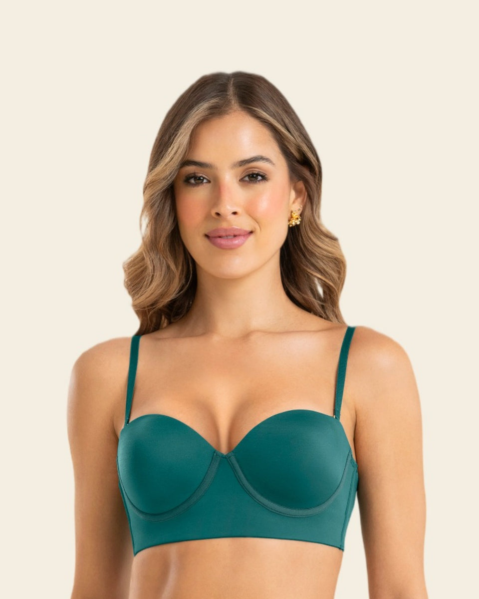 Brasier strapless de realce suave