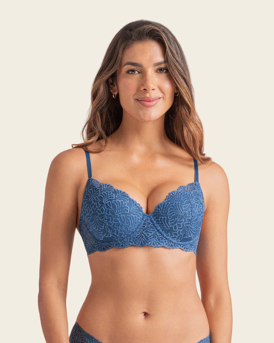 Brasier en encaje con cargaderas multiusos