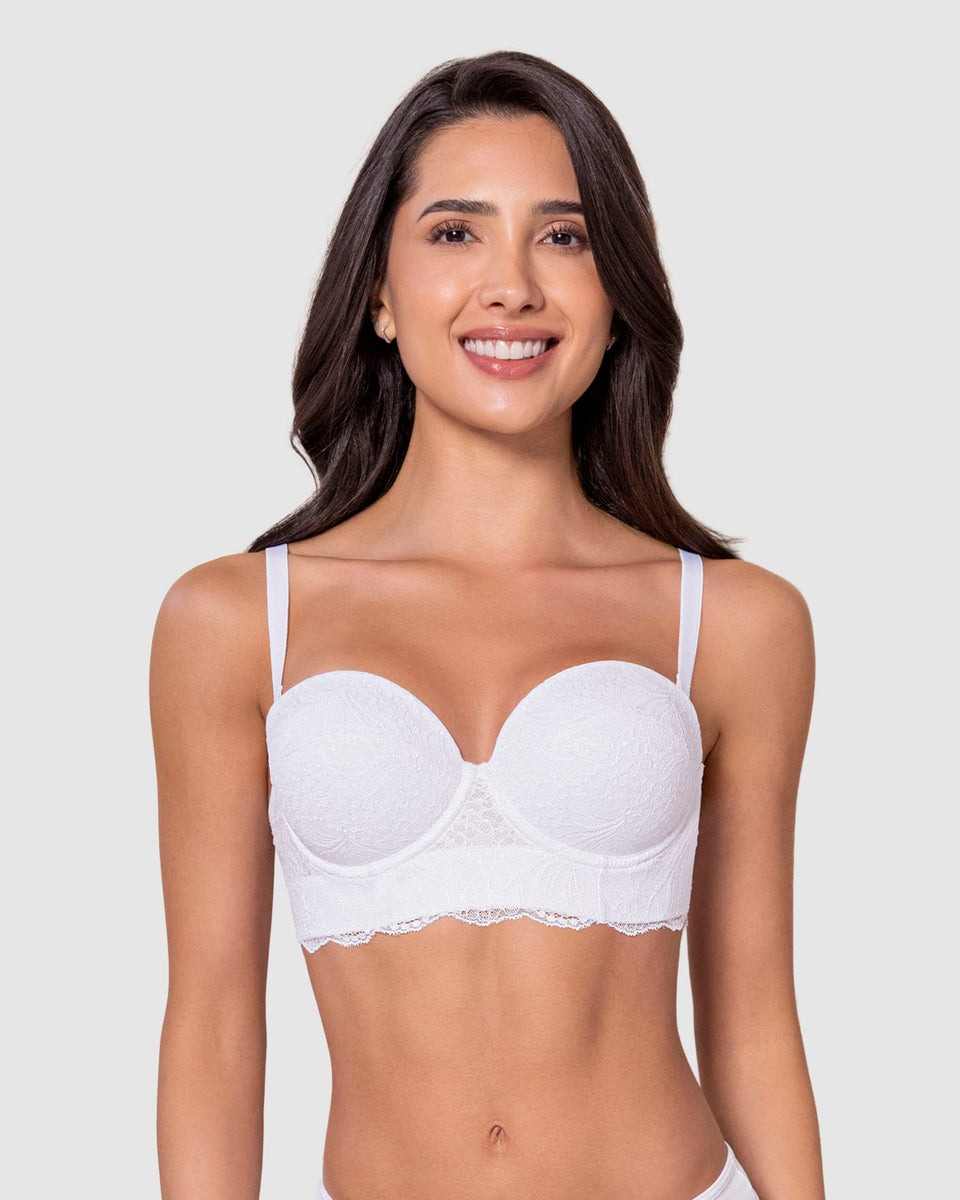 Brasier balconet de encaje con realce incorporado