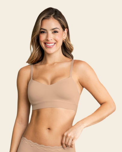 Brasier tipo top ultraliviano con copas internas fijas#color_802-cafe-claro