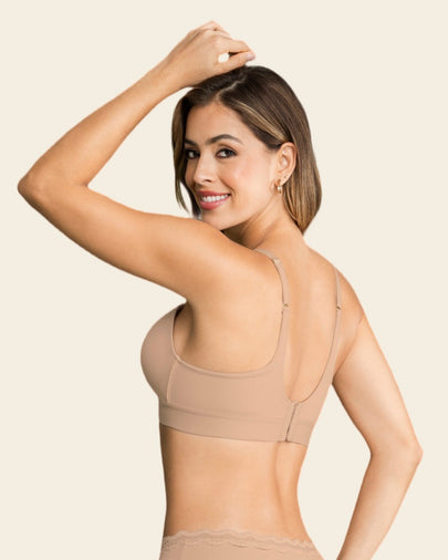Brasier tipo top ultraliviano con copas internas fijas#color_802-cafe-claro