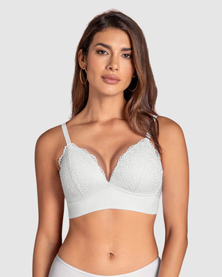 Brasier sin arco Liso y Encaje#color_000-blanco