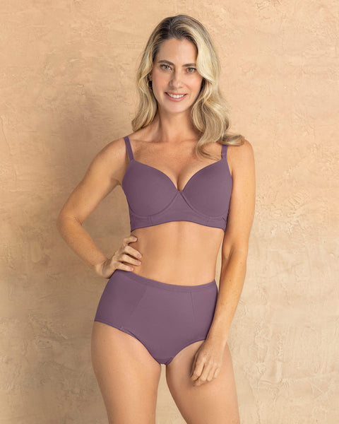 Calzón clásico de control suave con excelente modelación#color_043-mora