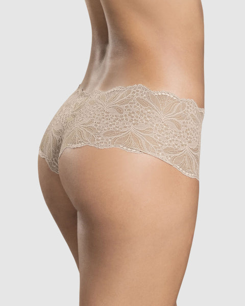 Calzón estilo cachetero elaborado en encaje#color_802-cafe-claro