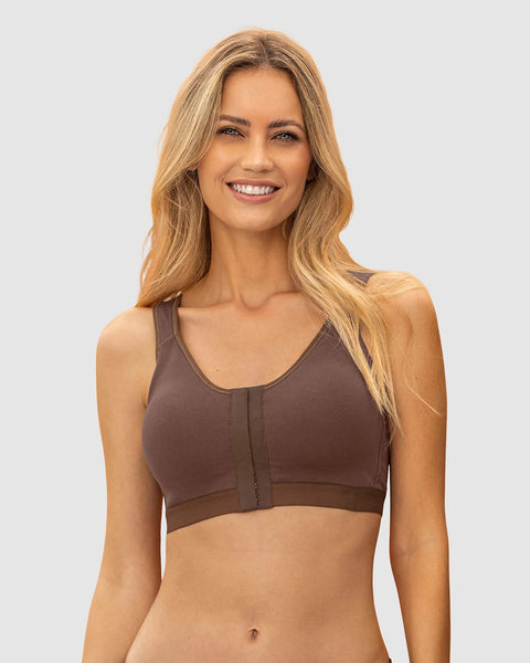 Brasier tipo top multiusos ultracómodo en algodón all in one bra#color_875-cafe-oscuro