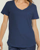 Camiseta manga corta de pijama con bolsillo decorativo Accent#color_547-azul