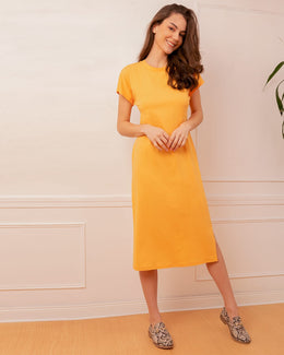 Vestido largo 100% Algodón Pima Modal#color_203-apricot