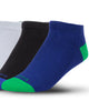 Medias taloneras algodón Pima Bungu pack x 3#color_s01-azul-negro-blanco