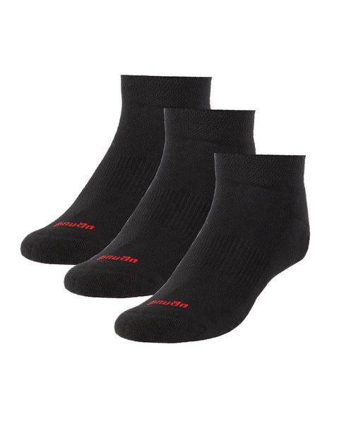 Medias taloneras afelpadas algodón Pima Bungu pack x 3#color_700-negro-mate