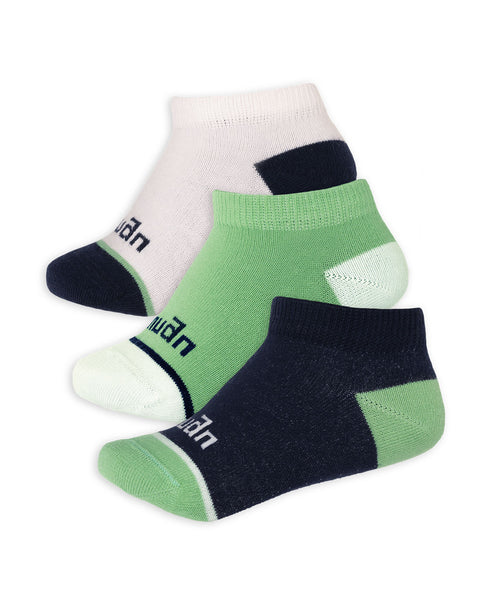 Medias Kids Taloneras Pack x 3#color_s02-surtido-blanco-verde-negro