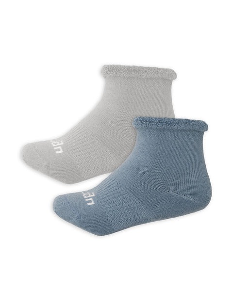 Medias Kids Quarter Full Felpa Pack x 2#color_s02-surtido-gris-azul