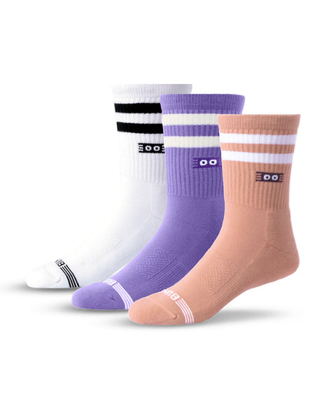 Medias Media Altura Vintage Pack x 3#color_s01-surtido-blanco-morado-rosado