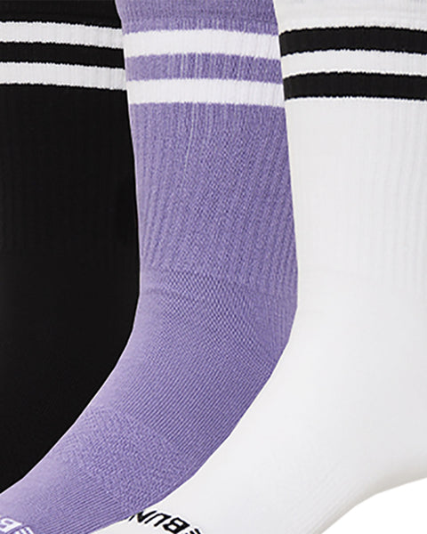 Pack x 3 Medias media altura vintage#color_s01-surtido-morado