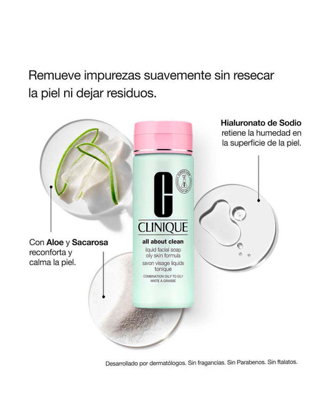 Jabón Líquido Clinique para Rostro 200 ml#color_200-piel-grasa