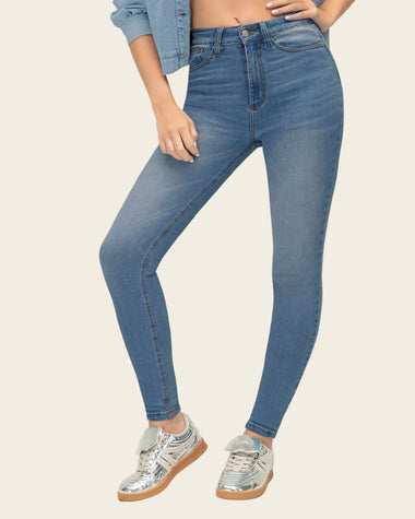 Jeans skinny esenciales para mujer#color_503-azul-claro