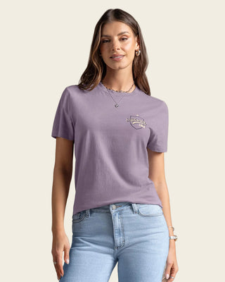 Camiseta manga corta con mensaje en el frente#color_412-lavanda