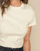 Camiseta manga corta tela acanalada con perlas decorativas en el frente#color_018-marfil