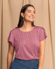 Camiseta manga corta con detalles en tejido#color_422-lila