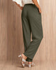 Pantalón largo tiro alto con bolsillos funcionales#color_603-verde