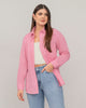 Blusa manga larga oversize con botones  funcionales#color_301-rosado