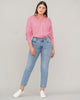 Blusa manga larga oversize con botones  funcionales#color_301-rosado