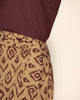 Falda midi con diseño cruzado#color_145-estampado-vino-mostaza