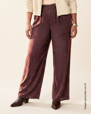 Pantalón largo de silueta recta#color_091-animal-print