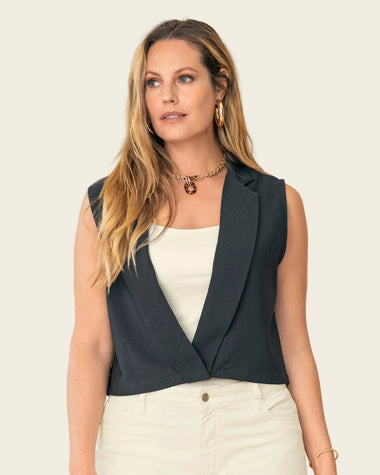 Chaleco de cuello con solapas#color_711-gris