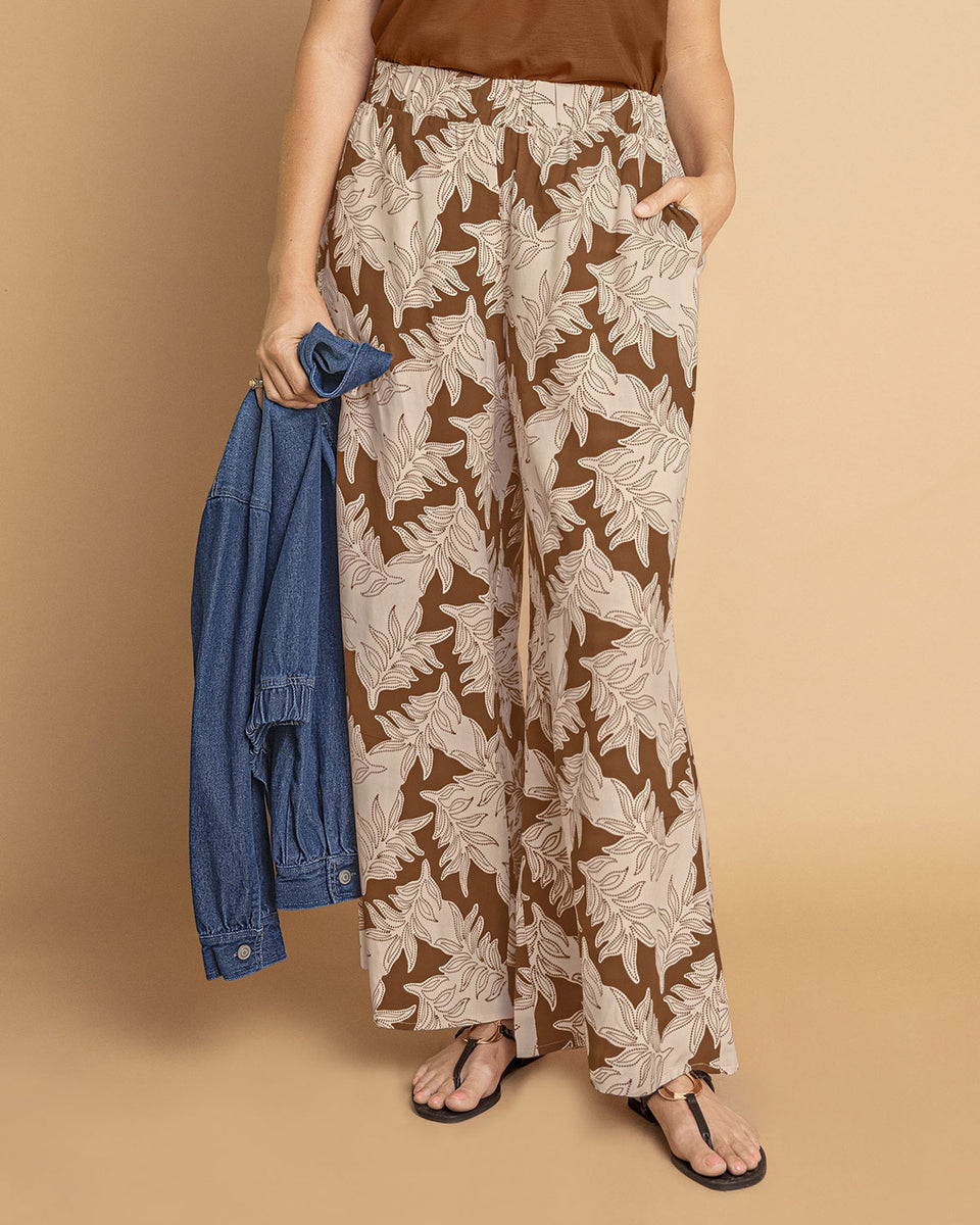 Pantalón amplio estampado